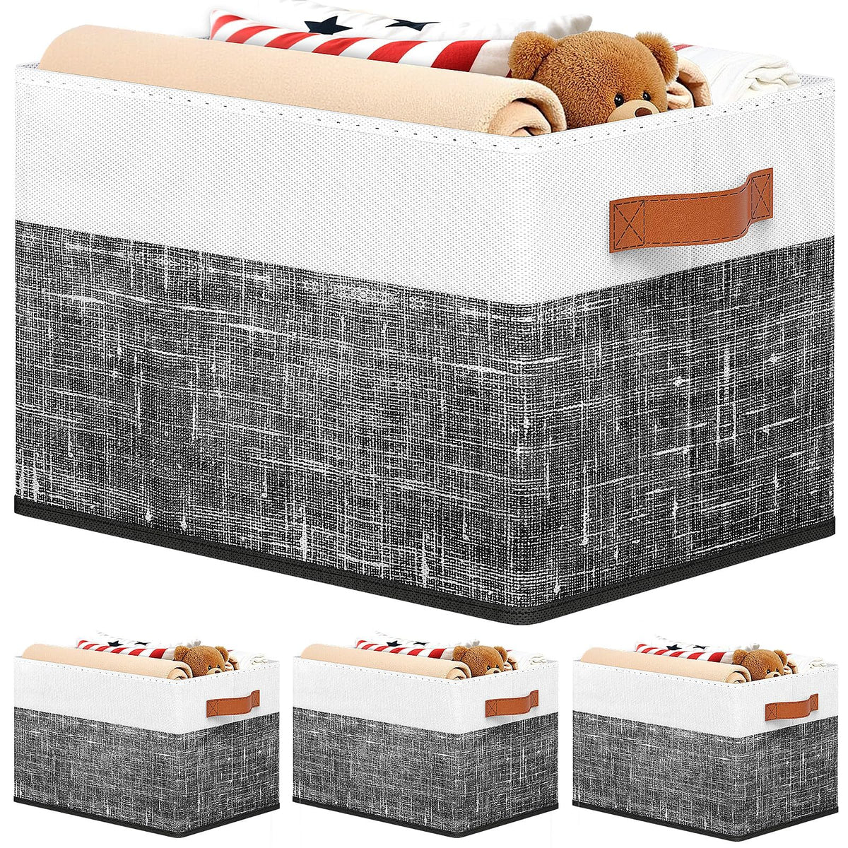 Fab Totes Storage Bins for Home & Closet Organization