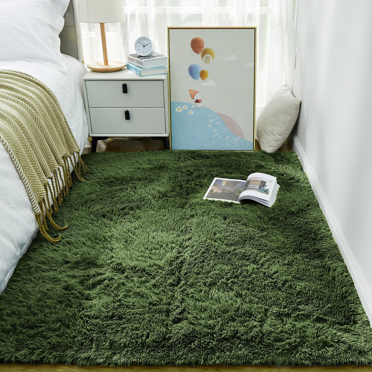 Ophanie Soft Area Rug for Bedroom and Living Room