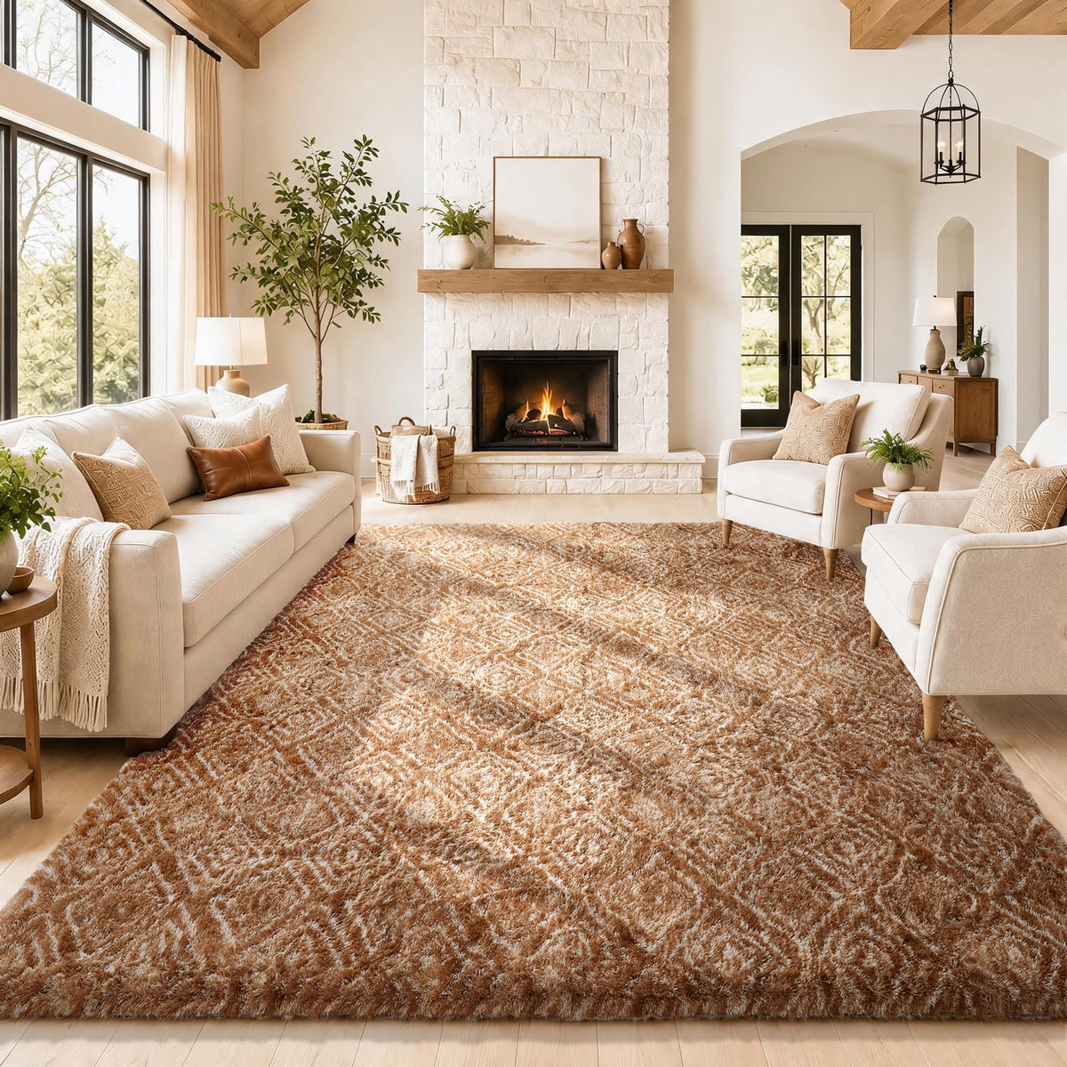 Ophanie Soft Area Rug for Bedroom and Living Room