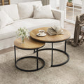 Smuxee Nesting Coffee Tables for Living Room, Set of 2